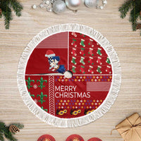 Louisiana Merry Christmas Tree Skirt Xmas Holiday Patterns - Wonder Print Shop