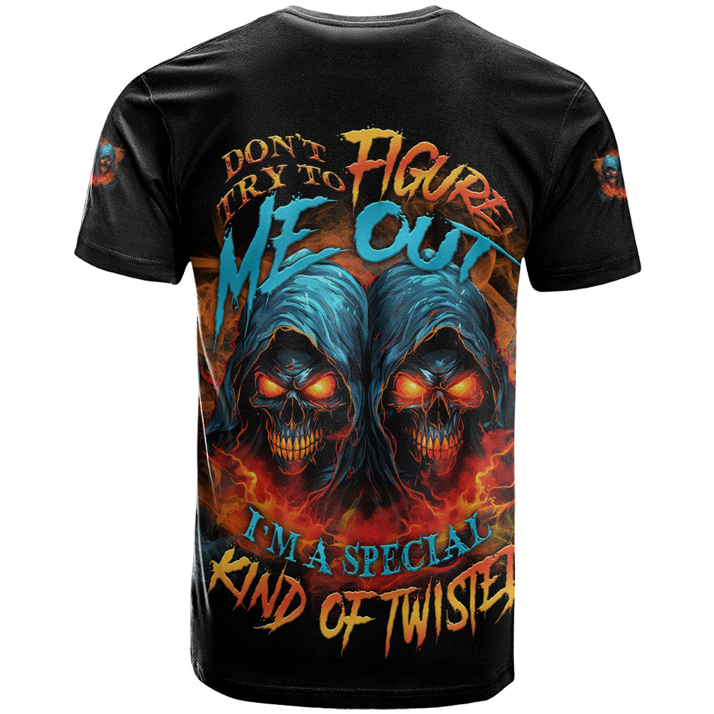 Don't Try To Figure Me Out Skull Reaper T Shirt - Wonder Print Shop