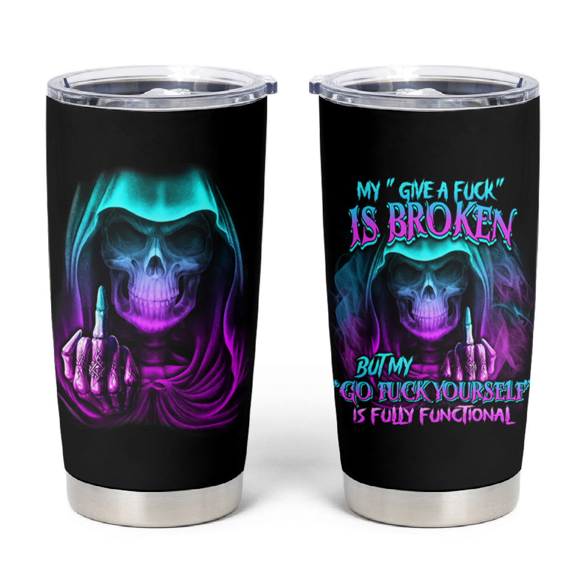 My Give A F Reaper Purple Tumbler Cup