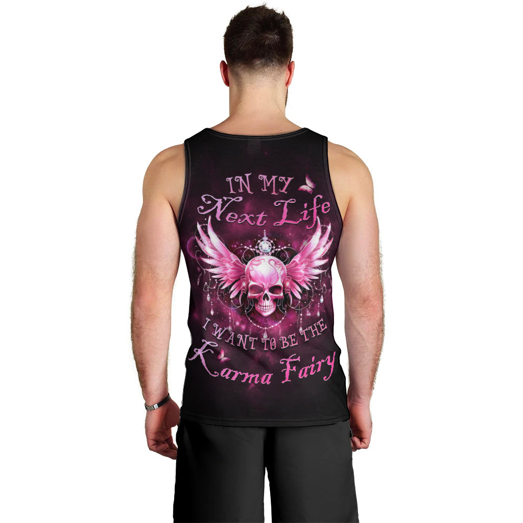 Karma Fairy Skull - In My Next Life Men Tank Top - Wonder Print Shop