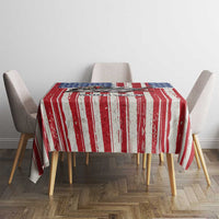 Personalized Motocross Rider Tablecloth with American Flag and Thin Blue Line Pattern - Wonder Print Shop