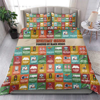 Everyday Genius Powered by Black Minds Bedding Set with Colorful Invention Icons Pattern - Wonder Print Shop