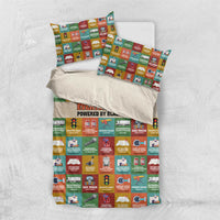 Everyday Genius Powered by Black Minds Bedding Set with Colorful Invention Icons Pattern - Wonder Print Shop