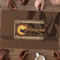 Imenet Sunlit Temple Columns Puzzle with Ancient Egyptian Offering Scene