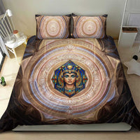 Isis Bedding Set with Falcon Symbol and Sacred Geometry in Egyptian