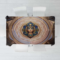 Isis Tablecloth with Falcon Symbol and Sacred Geometry in Egyptian
