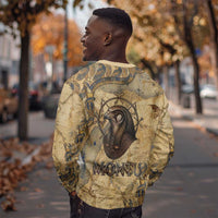 Montu Sweatshirt Falcon Head War God Ancient Egyptian Map Feathers and Sun Disk