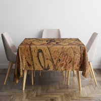 Min Ancient Egyptian Tablecloth Fertility Symbol Sandstone Ankh Pyramid Pattern