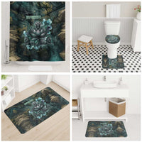 Nefertem Bathroom Set Primordial Bloom Lotus Mystical Lion Cosmic Egyptian