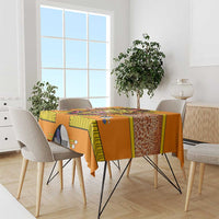 Swaziland Tablecloth Lion Shield and Leopard Print Tribal Design