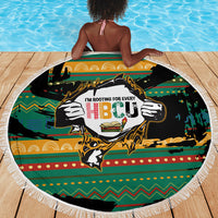Rooting For Every HBCU Beach Blanket Pan African Kente Pattern - History And Knowledge Torch