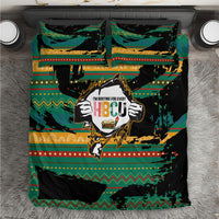 Rooting For Every HBCU Bedding Set Pan African Kente Pattern - History And Knowledge Torch