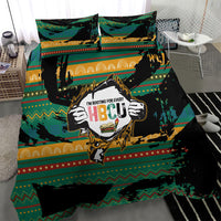Rooting For Every HBCU Bedding Set Pan African Kente Pattern - History And Knowledge Torch