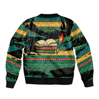 Rooting For Every HBCU Bomber Jacket Pan African Kente Pattern - History And Knowledge Torch