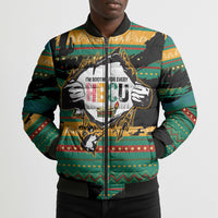 Rooting For Every HBCU Bomber Puffer Jacket Pan African Kente Pattern - History And Knowledge Torch