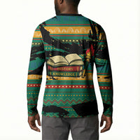 Rooting For Every HBCU Button Sweatshirt Pan African Kente Pattern - History And Knowledge Torch