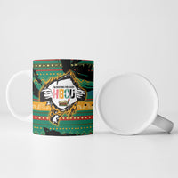Rooting For Every HBCU Ceramic Mug Pan African Kente Pattern - History And Knowledge Torch