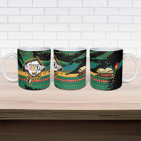 Rooting For Every HBCU Ceramic Mug Pan African Kente Pattern - History And Knowledge Torch