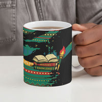 Rooting For Every HBCU Ceramic Mug Pan African Kente Pattern - History And Knowledge Torch