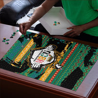 Rooting For Every HBCU Puzzle Pan African Kente Pattern - History And Knowledge Torch