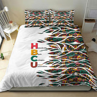 Historically Black Colleges Universities HBCU Bedding Set Pan African Colors Tribal Pattern Typography