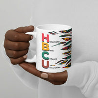 Historically Black Colleges Universities HBCU Ceramic Mug Pan African Colors Tribal Pattern Typography