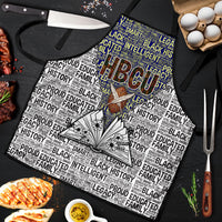 HBCU Black History Legacy Apron Word Cloud African Shield Knowledge Book