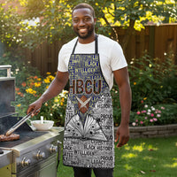 HBCU Black History Legacy Apron Word Cloud African Shield Knowledge Book