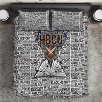 HBCU Black History Legacy Bedding Set Word Cloud African Shield Knowledge Book