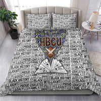 HBCU Black History Legacy Bedding Set Word Cloud African Shield Knowledge Book