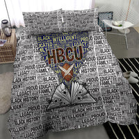 HBCU Black History Legacy Bedding Set Word Cloud African Shield Knowledge Book