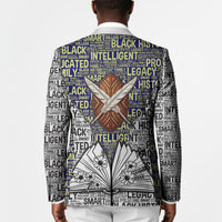 HBCU Black History Legacy Blazer Word Cloud African Shield Knowledge Book