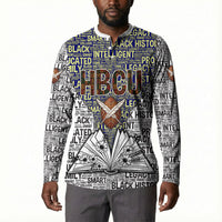 HBCU Black History Legacy Button Sweatshirt Word Cloud African Shield Knowledge Book