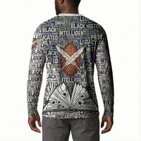 HBCU Black History Legacy Button Sweatshirt Word Cloud African Shield Knowledge Book
