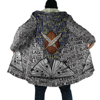HBCU Black History Legacy Cloak Word Cloud African Shield Knowledge Book