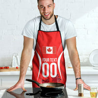 Personalized Canada Soccer Moose Goal Apron Red Maple Leaf Football Mascot