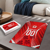 Personalized Canada Soccer Moose Goal Puzzle Red Maple Leaf Football Mascot