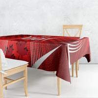 Personalized Canada Soccer Moose Goal Tablecloth Red Maple Leaf Football Mascot