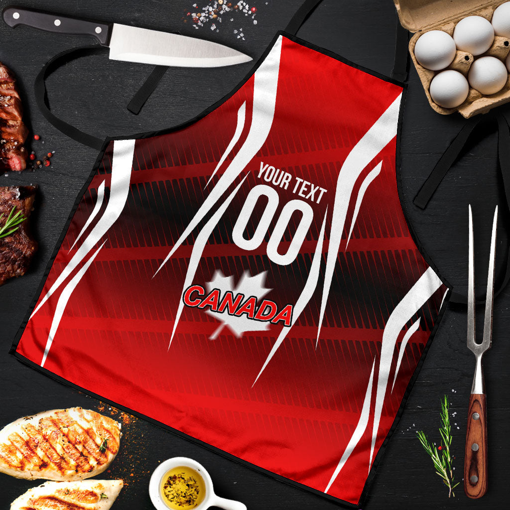 Custom Canada Soccer Player Apron Go Canada Maple Leaf