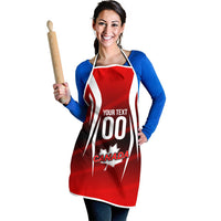 Custom Canada Soccer Player Apron Go Canada Maple Leaf