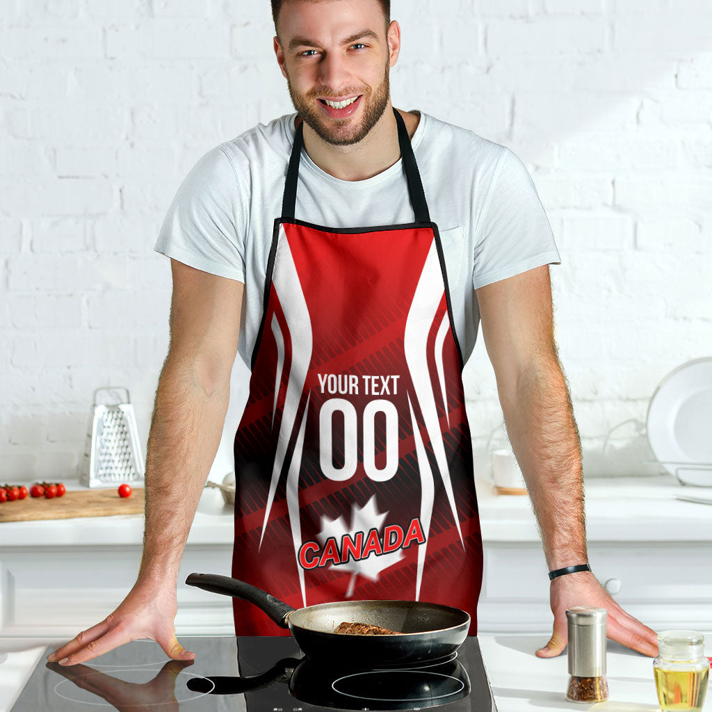 Custom Canada Soccer Player Apron Go Canada Maple Leaf