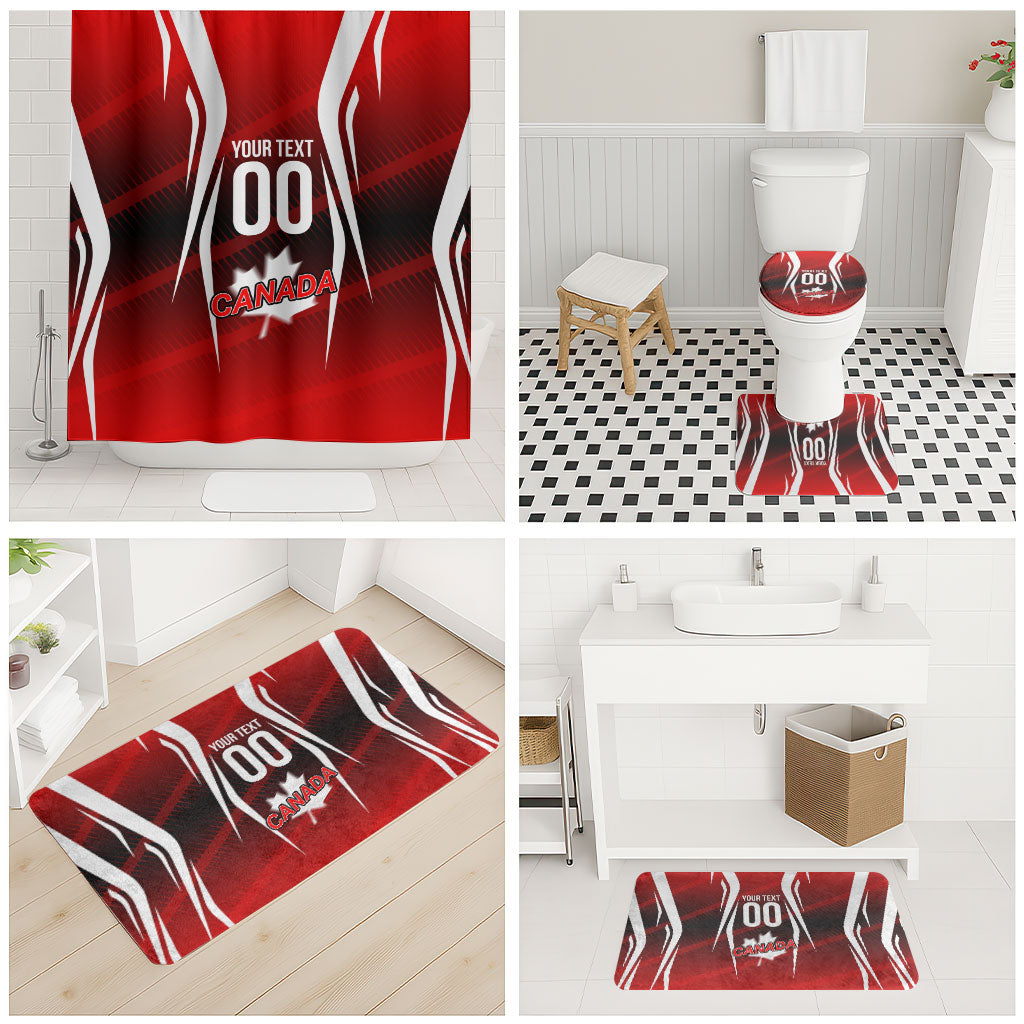 Custom Canada Soccer Player Bathroom Set Go Canada Maple Leaf