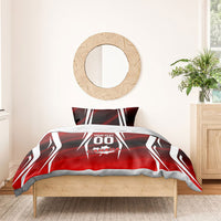 Custom Canada Soccer Player Bedding Set Go Canada Maple Leaf