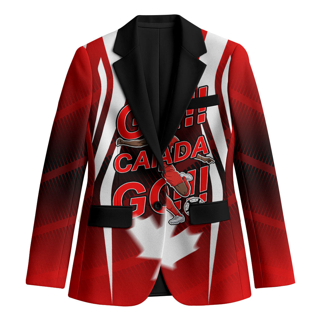 Custom Canada Soccer Player Blazer Go Canada Maple Leaf
