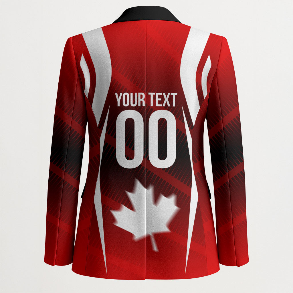 Custom Canada Soccer Player Blazer Go Canada Maple Leaf