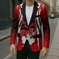 Custom Canada Soccer Player Blazer Go Canada Maple Leaf