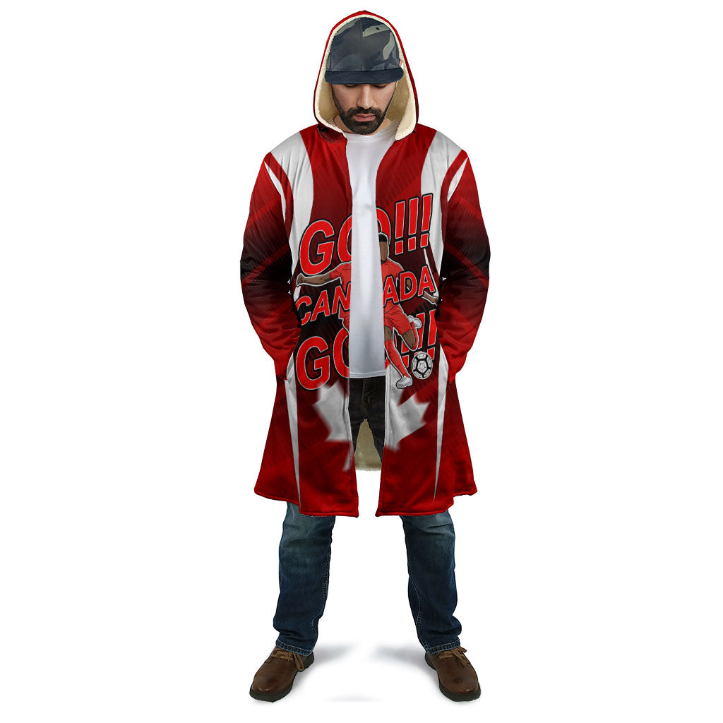 Custom Canada Soccer Player Cloak Go Canada Maple Leaf