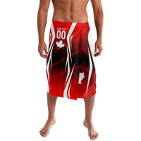 Custom Canada Soccer Player Lavalava Go Canada Maple Leaf