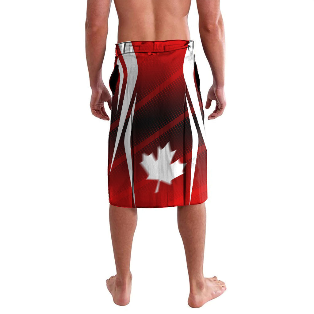Custom Canada Soccer Player Lavalava Go Canada Maple Leaf
