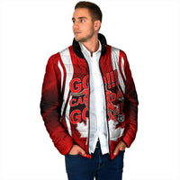 Custom Canada Soccer Player Padded Jacket Go Canada Maple Leaf